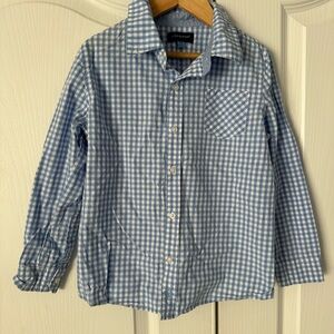 Andy & Evan Light Blue Gingham Men's Shirt
